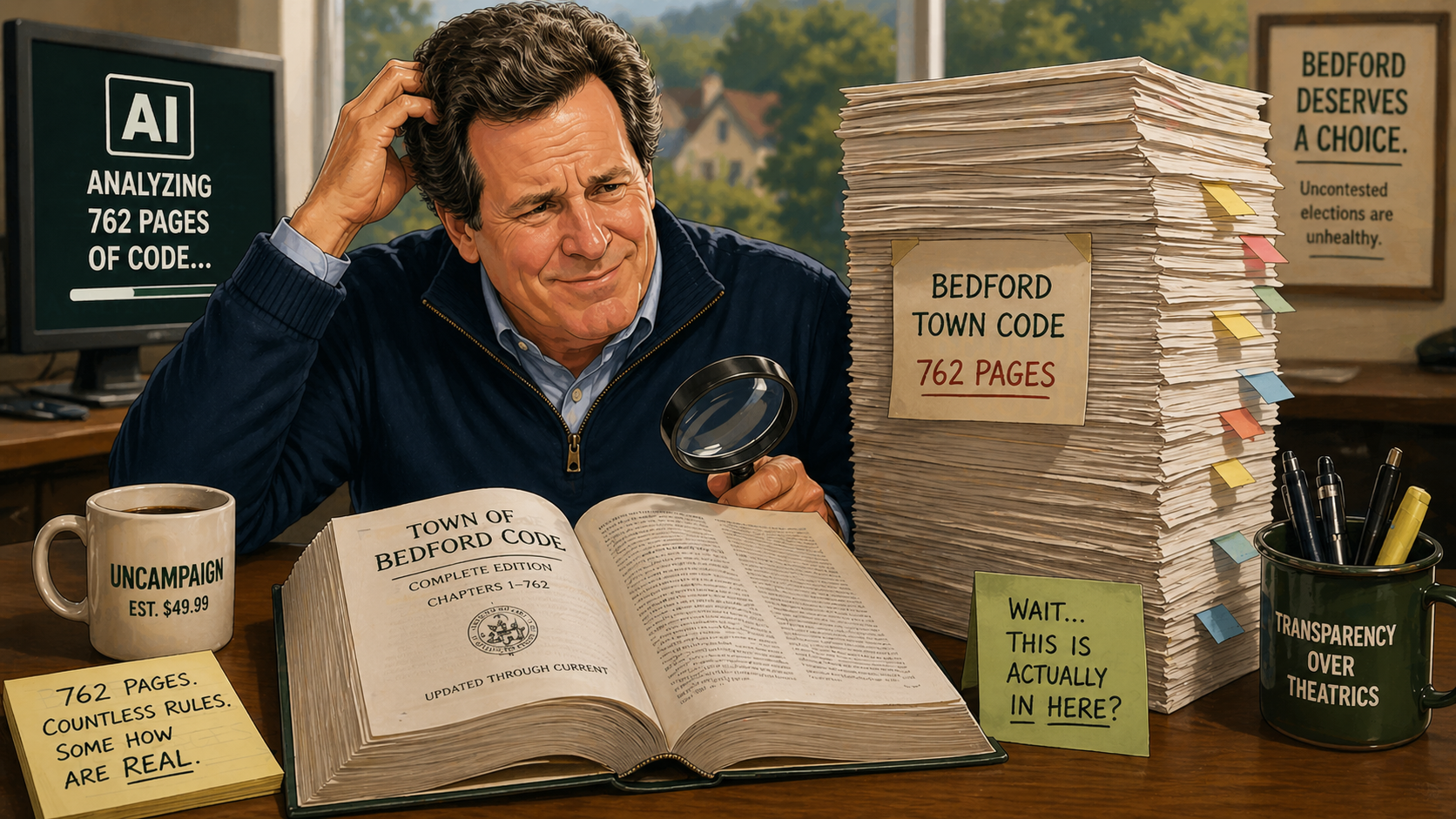 Code Red — civic trivia game built from the 762-page Bedford Town Code